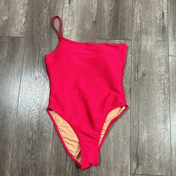 NWT J. crew Ribbed one-strap one-piece 6 - Picture 2 of 5